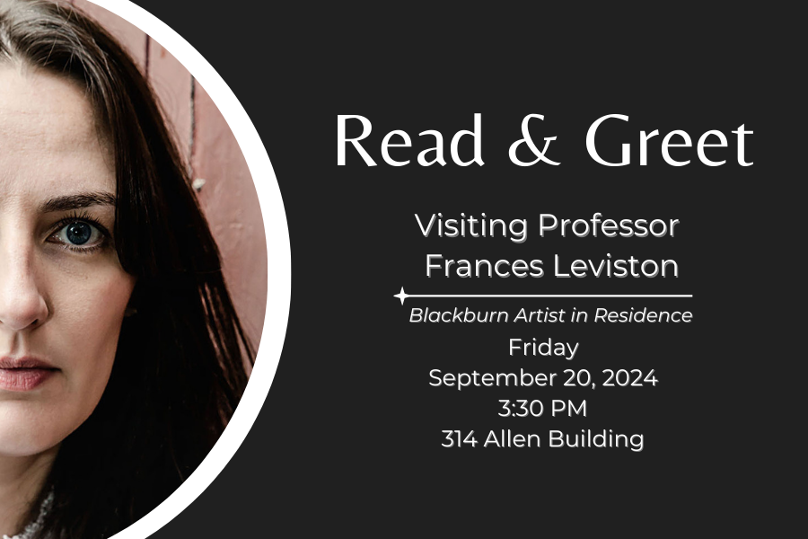 Flyer for Frances Leviston Read &amp; Greet